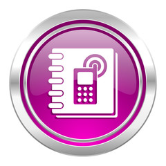 phonebook violet icon