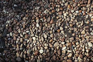 texture of  small sea stones