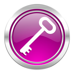 key violet icon secure symbol