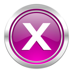 cancel violet icon