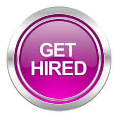 get hired violet icon
