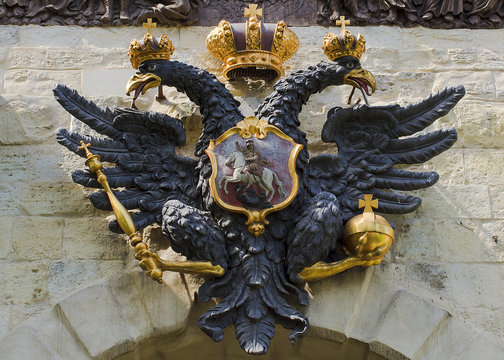 double-headed eagle, the symbol of Russia (Peter and Paul Fortre