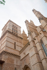 Fototapeta premium Gothic Cathedral detail, Mallorca, Spain. 