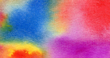 Grungy colorful watercolor abstract paper texture.