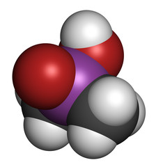 Cacodylic acid herbicide molecule (Agent Blue).