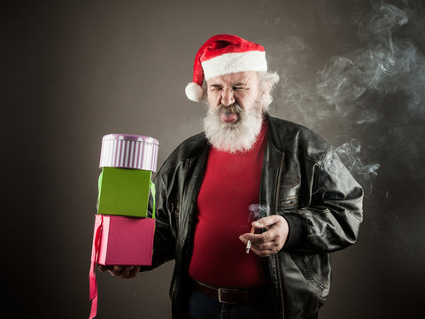 Grumpy Santa Claus