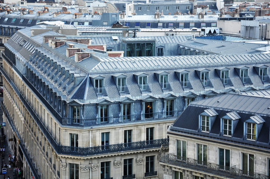 Mirar Par&iacute;s, arquitectura parisina, buhardillas t&iacute;picas