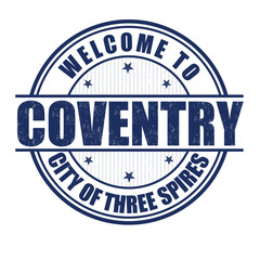 Fototapeta premium Welcome to Coventry stamp