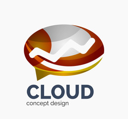 Modern cloud logo