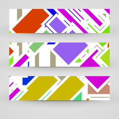 Vector banner set for your design