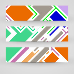 Vector banner set for your design