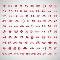Abstract Human Symbols Set