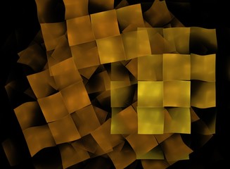 Obraz premium Abstract shapes made of fractal textures.