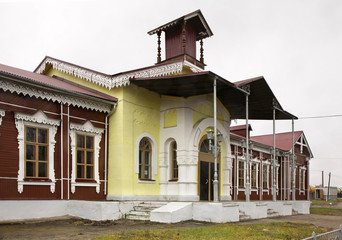 Fototapeta na wymiar Railway station in Shuya. Ivanovo region. Russia