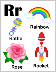Alphabet letter R pictures