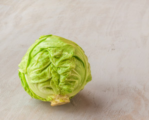 Fototapeta premium Headed out young cabbage