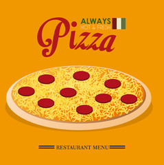 Pizza design, vector illustration.