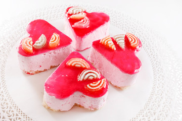 heart cakes