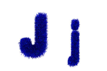 blue grass letters, upper and lowercase