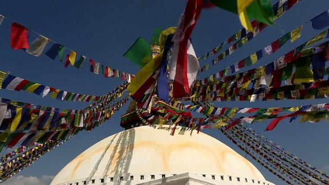 Boudhanath stupa, Kathmandu, Nepal.
