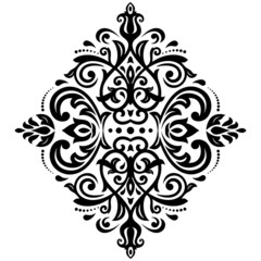 Damask Seamless  Pattern. Orient Background