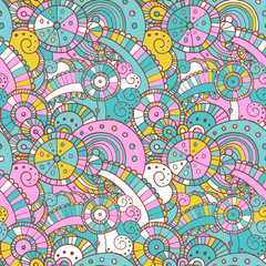 Vector hand draw ethnic background