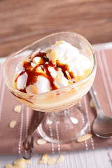 custard cream with whipped egg whites