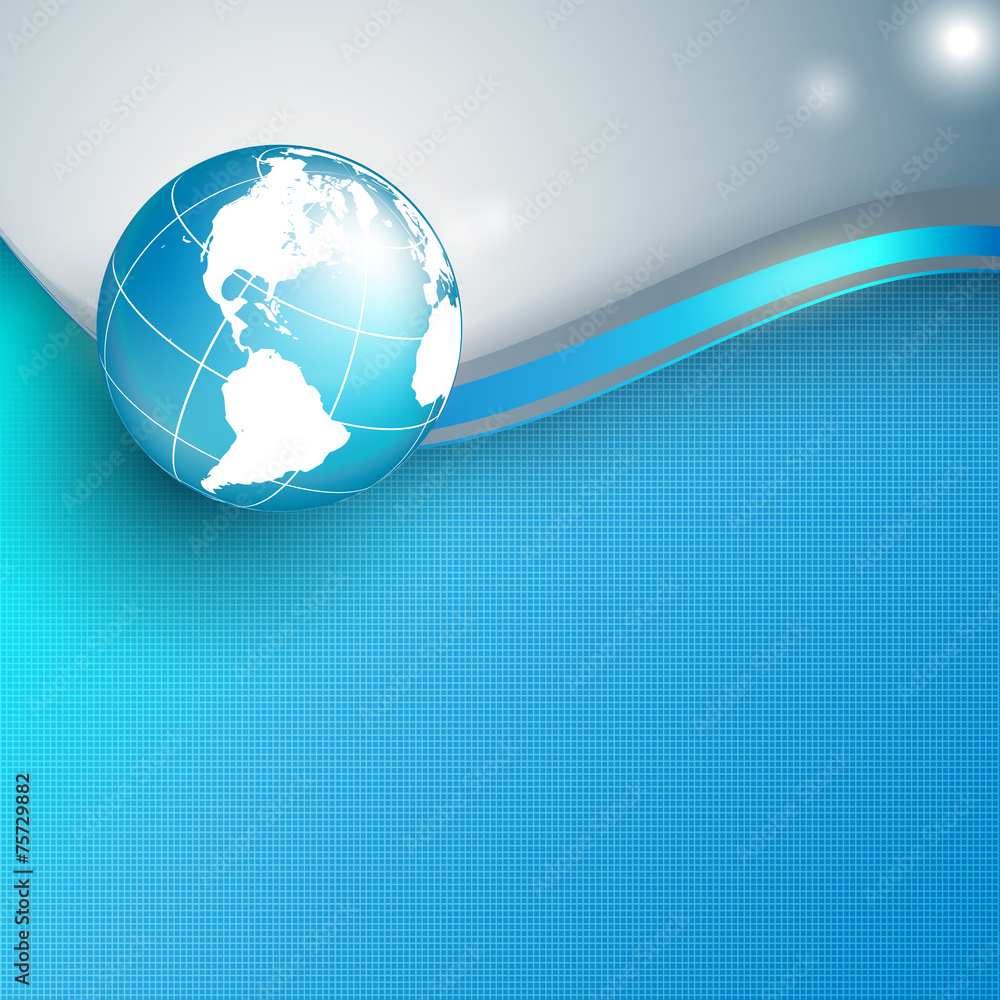Poster vector background with wavy lines