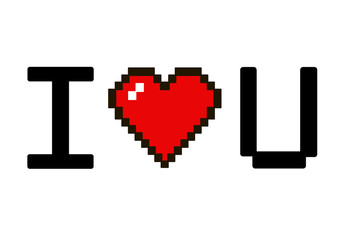 i love u pixel