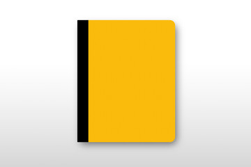 Blank book cover template