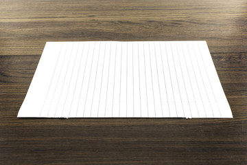 white paper on wood