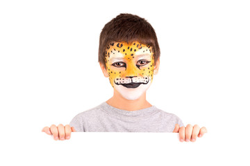 Boy with face-paint