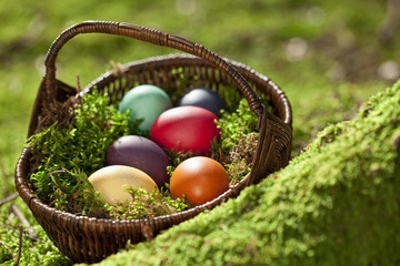 Deutschland , Niederbayern, viele verschiedene Ostereier