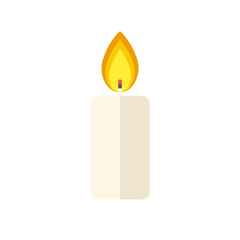 Christmas candle icon