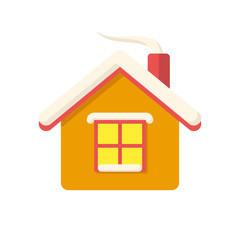 Christmas house icon