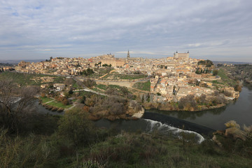 Fototapeta na wymiar Top view of Toledo city