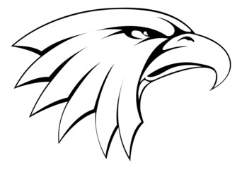 Obraz premium Bald eagle head icon