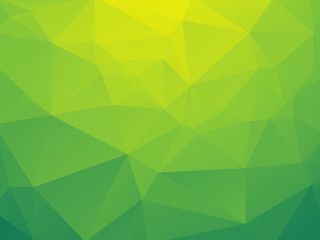 abstract triangular yellow green bio background