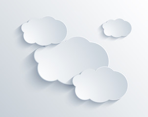 Vector cloud design element
