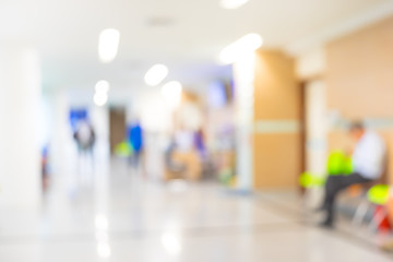 Blurred patient waiting for see doctor,abstract background