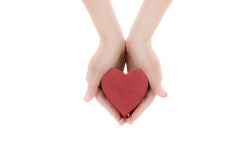 Obraz premium Woman hands holding heart