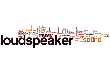 Loudspeaker word cloud