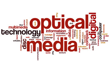 Optical media word cloud