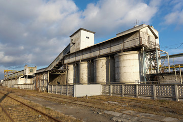 Fototapeta na wymiar Old cement factory