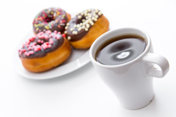 Kaffee und Donuts
