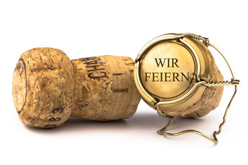 Champagnerkorken - Wir feiern