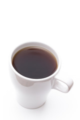Kaffee in weißer Tasse