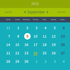 Calendar september 2015