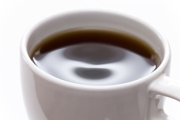 Kaffe in weißer Tasse