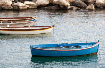 Fishing boats in the Gulf of Naples
